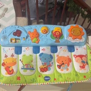 VTech Musical Learning Keyboard - Blue and Multicolor